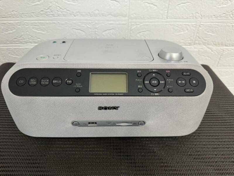 SONY ソニー CDラジオ 　disc MP3 ZS-R100CP 　ジャンク品 　A-280