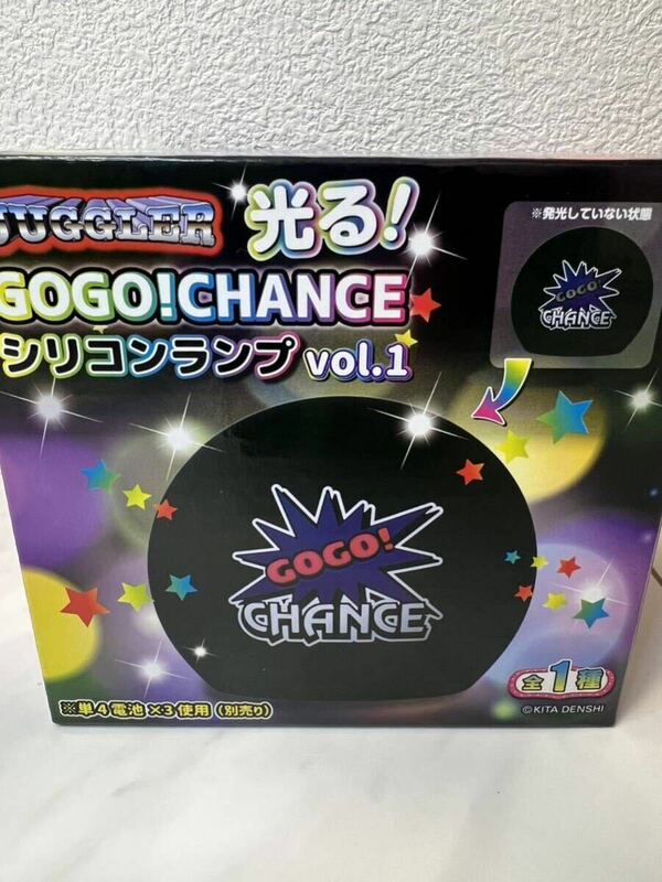 JUGGLER 　ジャグラー　GOGO!CHANCE　シリコンランプ　パチスロ　ランプ　光る　新品未開封　ライト　蓄光　ペカる！　シリコン素材