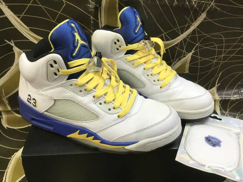 ナイキ エアジョーダン 5 レトロ レイニー us9.5 27.5cm NIKE AIR JORDAN 5 RETRO 136027 189 LANEY