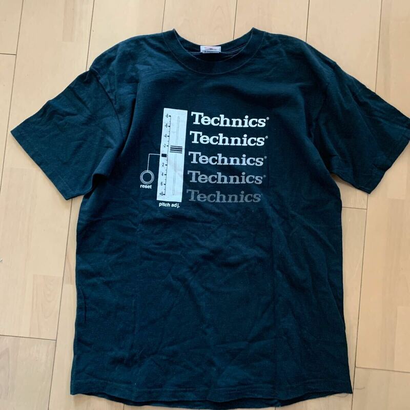 00s【Technics】テクニクス anvilボディ プリントTシャツ　L ターンテーブル USA製ファブリック