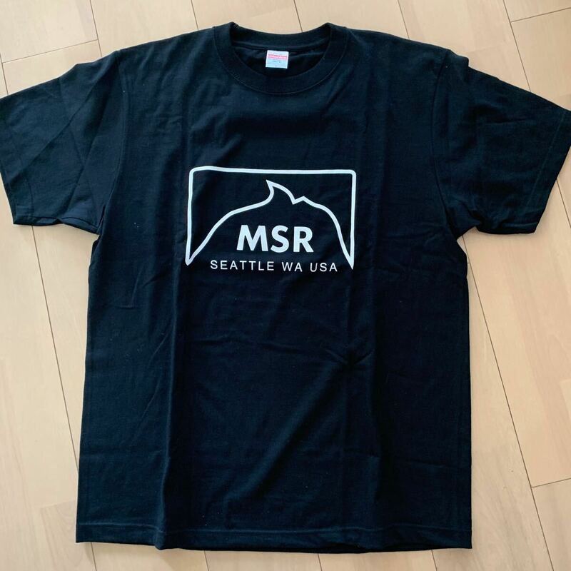 非売品【MSR】エムエスアール Mountain Safe Research ノベルティ Tシャツ L ブラック テント アウトドア キャンプ Moss tent