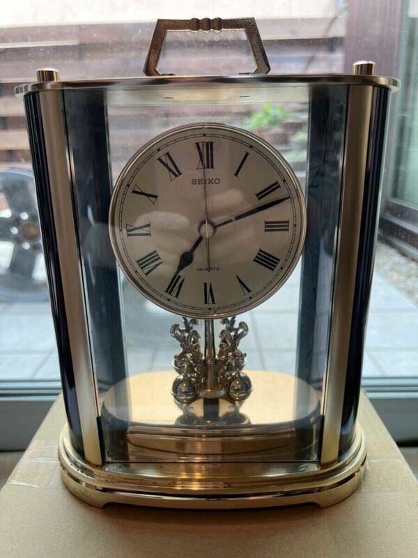 置時計 SEIKO セイコー QUARTZ インテリア レトロ クォーツ 置き時計 アンティーク クオーツ 