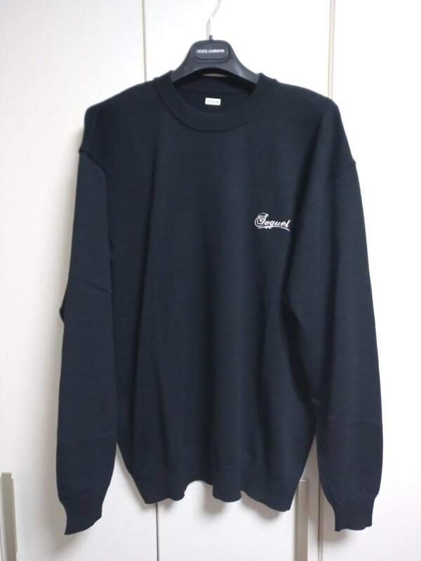 シークエル SEQUEL CREW NECK KNIT ニット セーター ブラック L SQ-23AW-KN-06 ZAOEIGKK