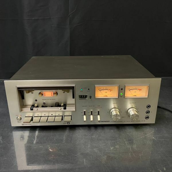 DEb731o10 Pioneer パイオニア カセットデッキ CT-6 説明書付 カセットテープ 音響