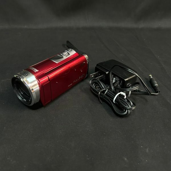 FEc289D06 動作品 JVC ケンウッド GZ-HM133-R ビデオカメラ デジカメ レッド