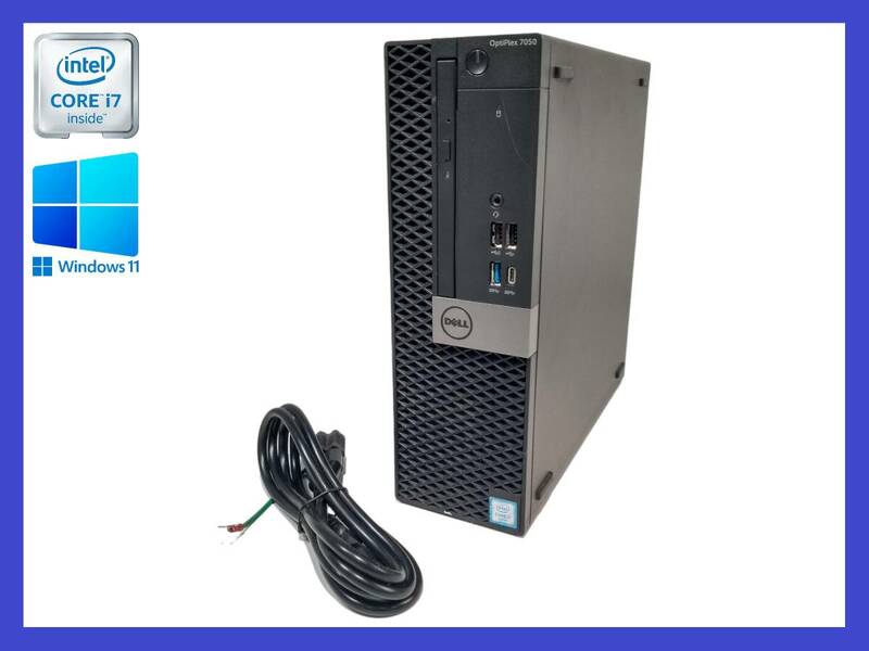 ▼第6世代 i7 搭載 DELL Optiplex 7050！Core i7-6700！メモリ 16GB！HDD 500GB！Windows 11 Pro！ 30日間保証