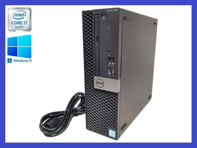 ▼第6世代 i7 搭載 DELL Optiplex 7050！Core i7-6700！メモリ 16GB！ HDD 500GB！Windows 11 Pro！30日間保証