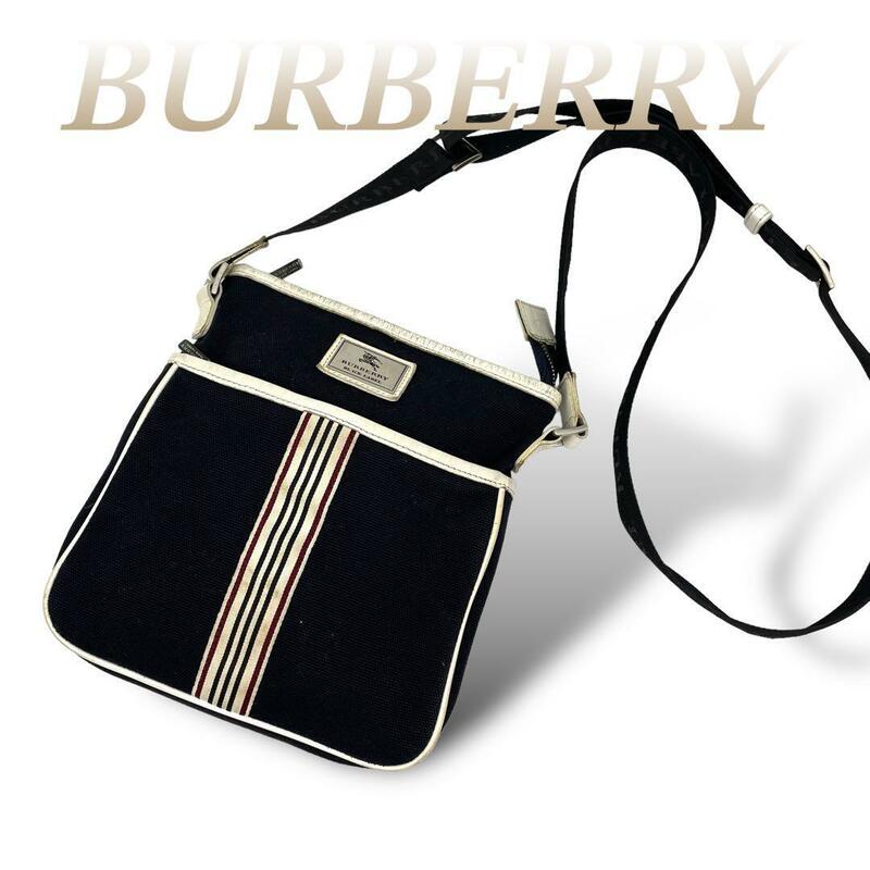 BURBERRY ショルダーバッグ スクエア サコッシュ ブラック 60516