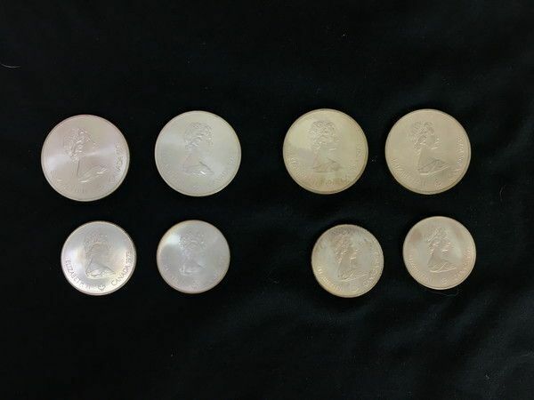 1円 カナダオリンピック記念硬貨 1976年 銀貨 硬貨 セット EV531