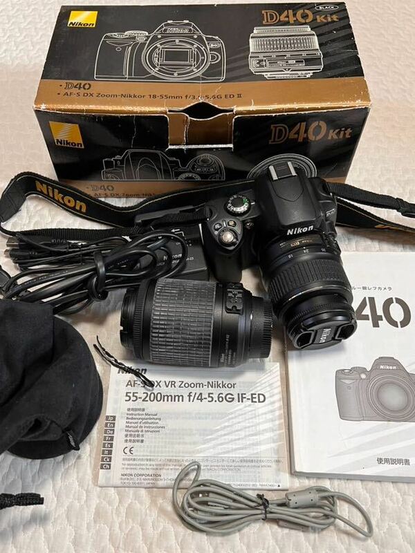 Nikon ニコン D40 付属品付き DX Kit レンズ camera カメラ 