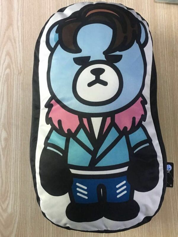 KRUNK×BIGBANG ＦXXＫ IT ダイカットクッション V.I スンリ すんちゃん プライズ ★ 即決のみ ★ ブルー