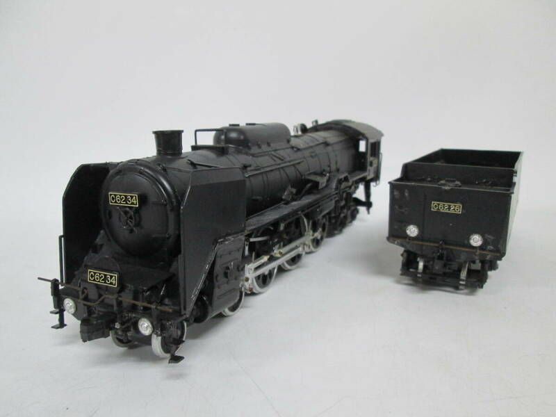 【0509n S10034】蒸気機関車 プラモデル 模型 C62型 C6234 C6226 鉄道 組立済み 現状品
