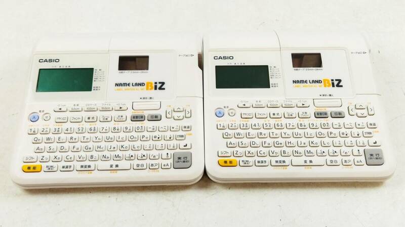 【P013】2台セット★CASIO　カシオ　KL-M7　ネームランドBiZ 　NAME LAND　ラベルライター　現状品
