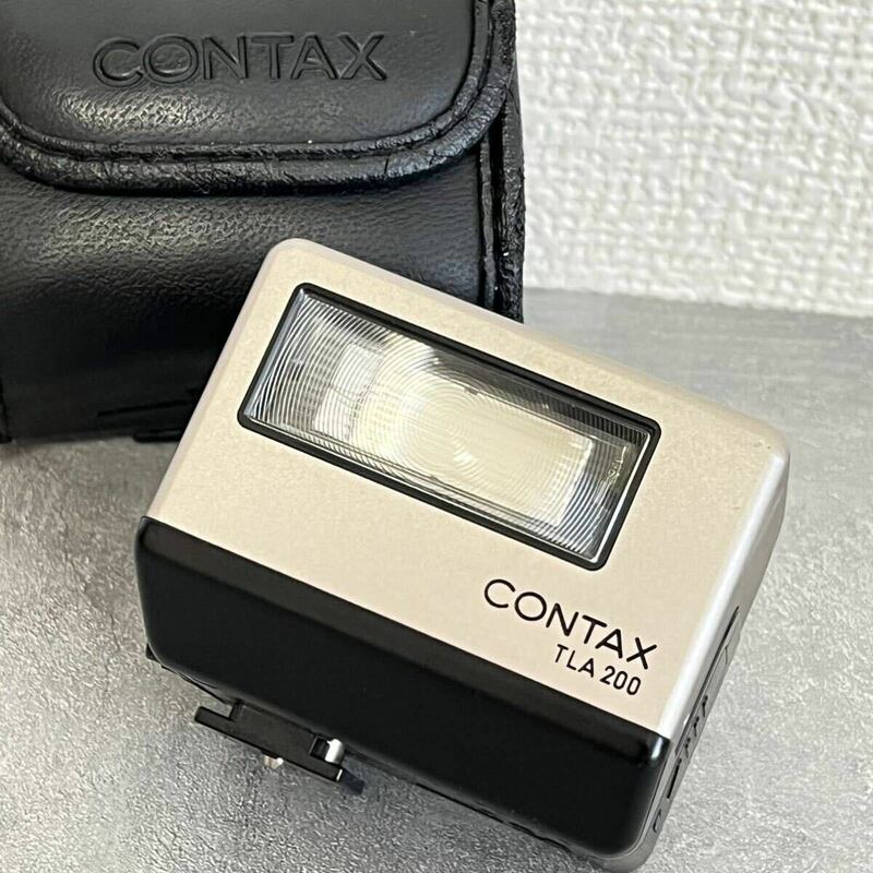 CONTAX コンタックス TLA 200 ストロボ 電池交換済み 通電 発光確認済み