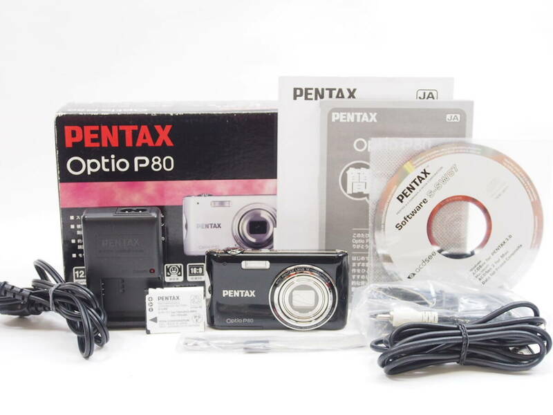 ◎PENTAX ペンタックス Optio P80（元箱・取説付）