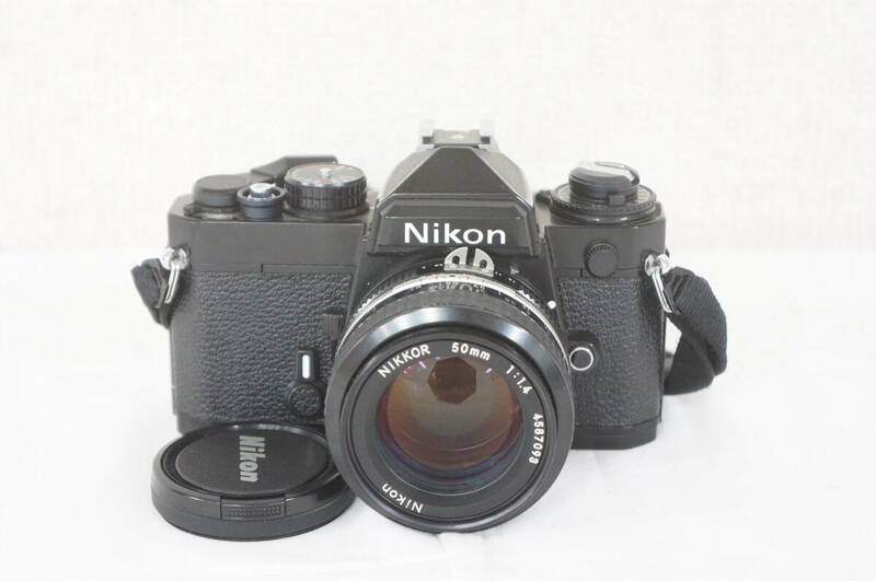 Nikon ニコン FE ブラック 一眼レフ フィルムカメラ NIKKOR 50mm F1.4 レンズ セット 3505286091