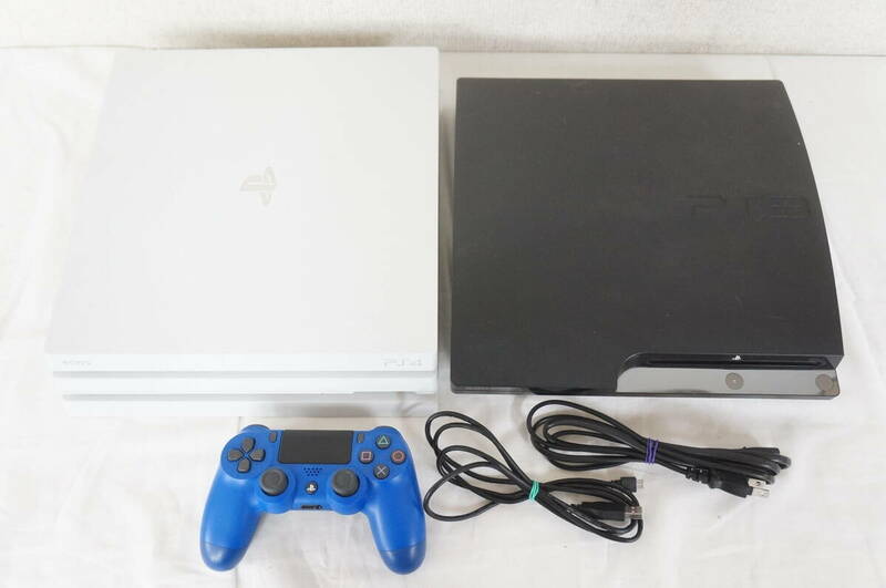 SONY ソニー CUH-7200B PS4 CECH-2500A PS3 ゲーム機 本体 CUH-ZCT2J コントローラー セット 4805301041