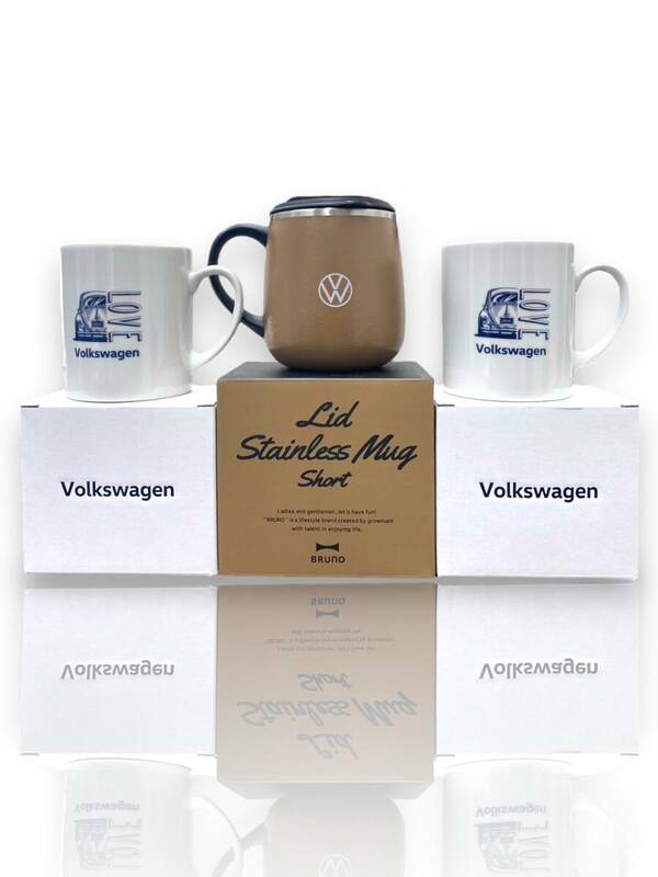 未使用保管品 Volkswagen × BRUNO フォルクスワーゲン × ブルーノ Stainless ステンレス マグカップ 真空二重 保冷温 その他 3点セット