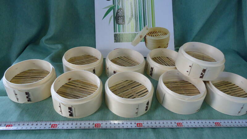 【新品未使用品】　本竹製　中華セイロ　１３ｃｍ　（身）のみ　１０個セット一括販売