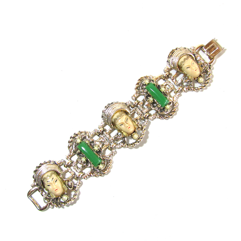 50s USA Selro Vintage Bracelet ブレスレット アメリカ セルロー社 ヴィンテージ ヴィンテージジュエリー コスチュームジュエリー