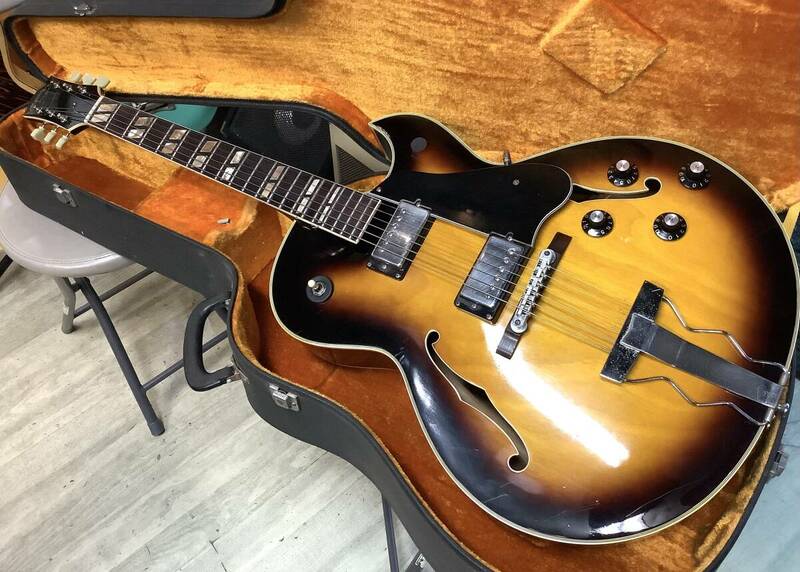 70年代　巨匠　百瀬恭夫氏による製造の貴重なGibson 175スタイルJazz Guitar Mountain フルアコースティック　ギター