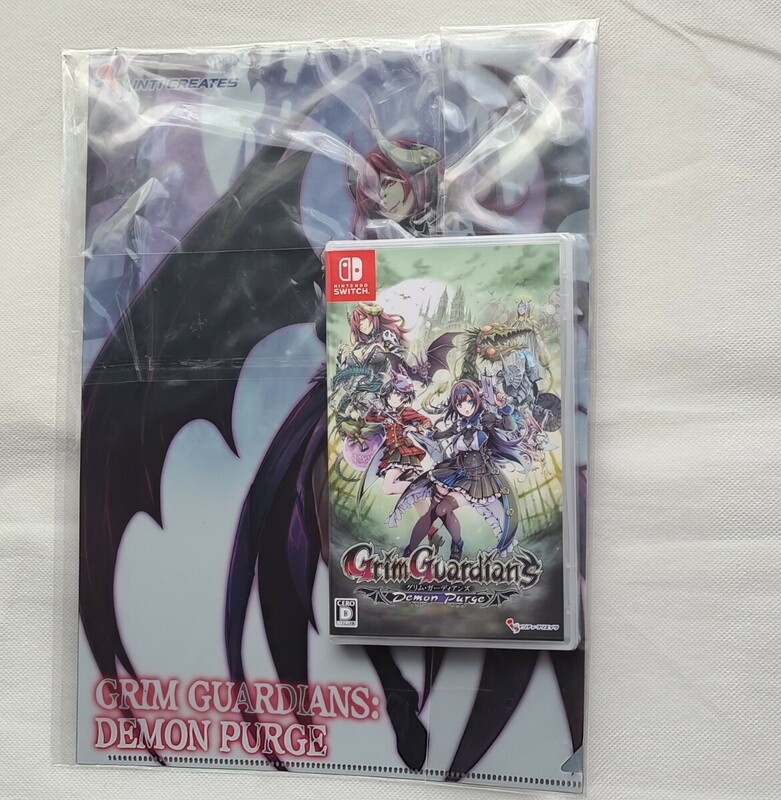 【新品　未開封】 Nintendo Switch Grim Guardians Demon Purge　グリムガーディアンズ　クリアファイル　セット