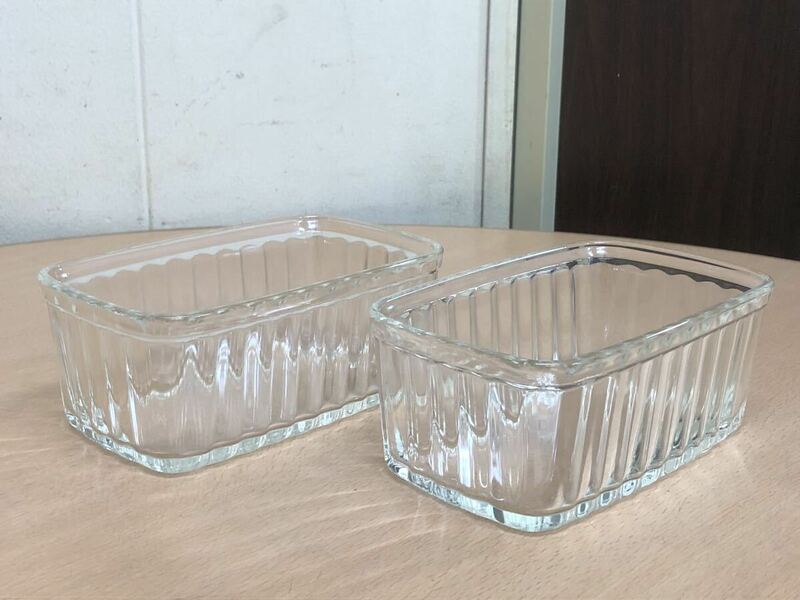 【保管品S5679】arcuisine アルキュイジーネ　角皿　フランス製　食器　ガラス