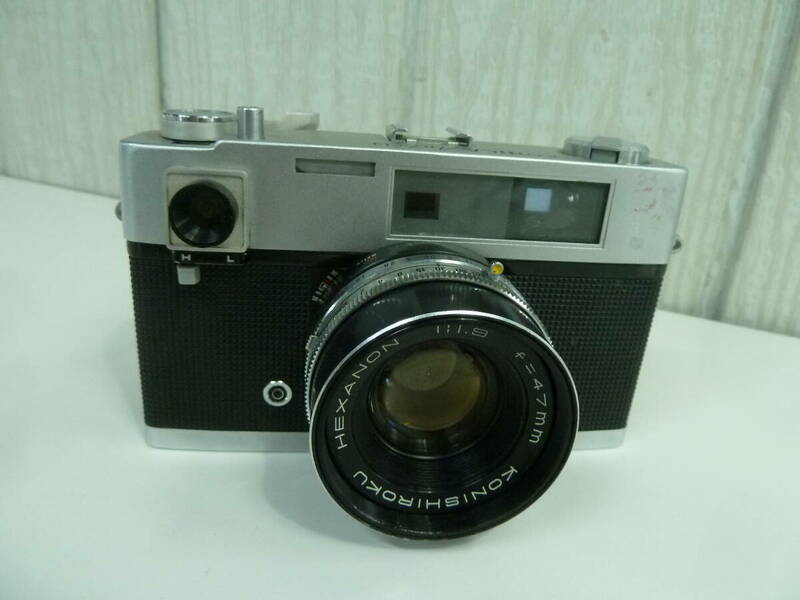 ☆彡KONICA AUTO S フィルムカメラ　シャッター切れました　1:1.9 f=47mm　コニカ　中古品☆彡