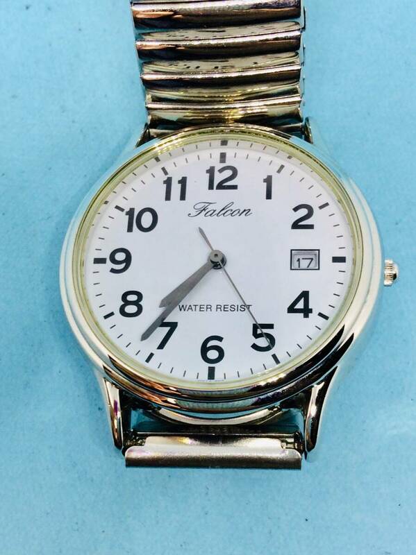 (G36)日常使いにⅢ(*'▽')・シチズンQQファルコン・ディト（電池交換済み）シルバー・メンズ腕時計USED（送料全国一律185円）素敵な時計。
