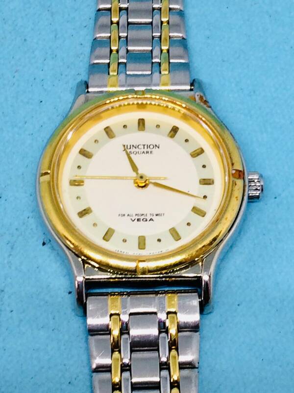 (G45)気品の時計(*'▽')シチズン・ジャンクションベガ（電池交換済み）S&G・レディス腕時計USED（送料全国一律185円）しゃれた時計です。