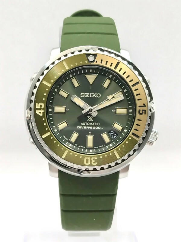 【未使用品】SEIKO セイコー PROSPEX プロスペックス SBDY075 4R35-04R0 ダイバースキューバ 自動巻き ダイバーズ200m グリーン ツナ缶