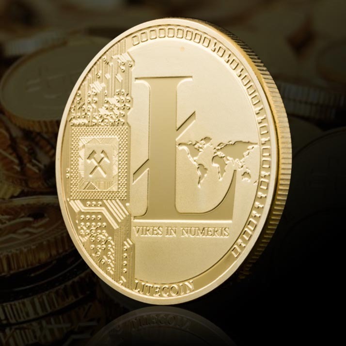 仮想通貨 litecoin ライトコイン 金メッキ レプリカ金貨 記念メダル アルトコイン ３枚セット