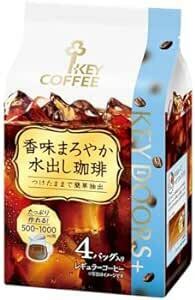 キーコーヒー KEY DOORS+ 香味まろやか水出し珈琲 4バッグ入×4