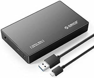 ORICO USB-C 3.5インチ HDDケース USB3.1 ハードディスクケース SATA3.0 外付け ケース 20TBま