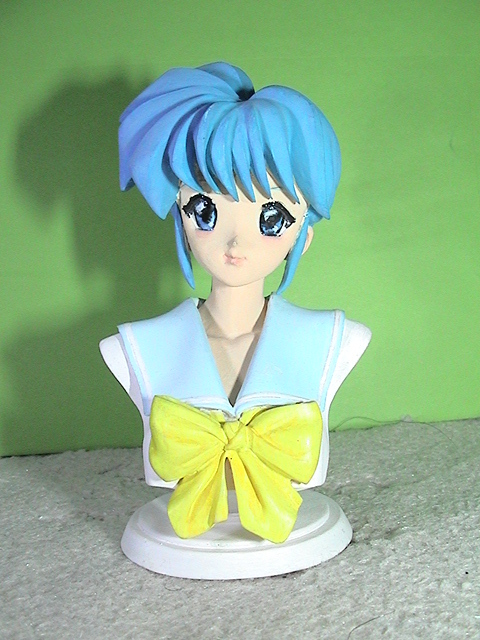 海洋堂　ときめきメモリアル　1/6　虹野沙希胸像　レジンキット組立完成品＜美品＞ガレージキット