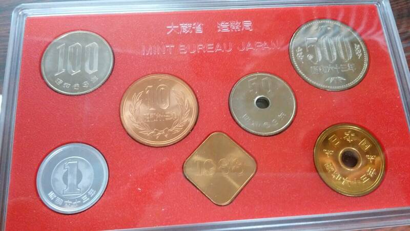 昭和６３年　貨幣セット　１９８８年　造幣局製