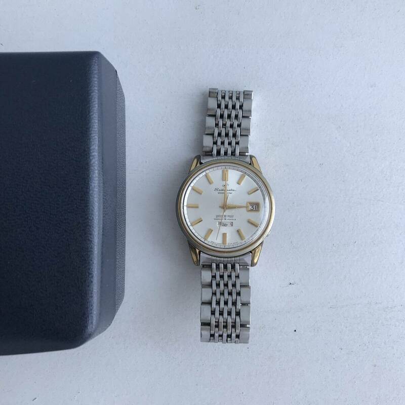 SEIKO matic Weekdater セイコー マチック ウィークデーター 腕時計 自動巻 カレンダー 6206-6990T DIASHOCK 26JEWELS 50 60年代 現状品