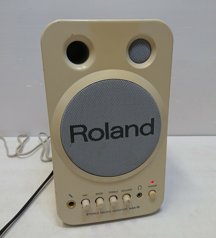 管理1333 Roland ローランド ステレオ マイクロ モニター スピーカー MA-8 スピーカー 1個 音出し確認済み 現状品