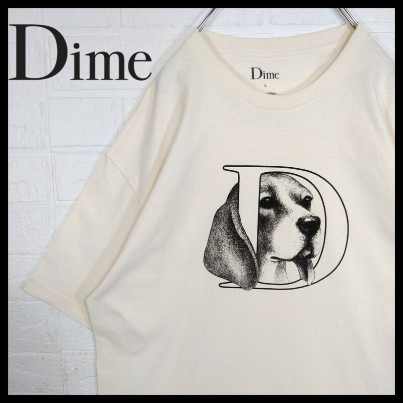 【Dime】ビーグル　ビッグDロゴ　犬　Tシャツ