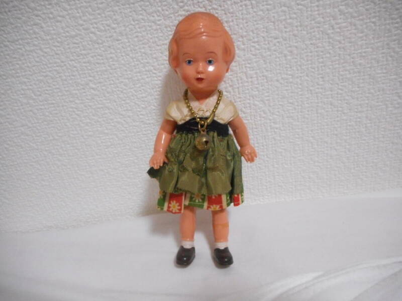 ビンテージ　プラスチックドール　ドイツ　昭和レトロ　女の子　人形　germany vintage☆