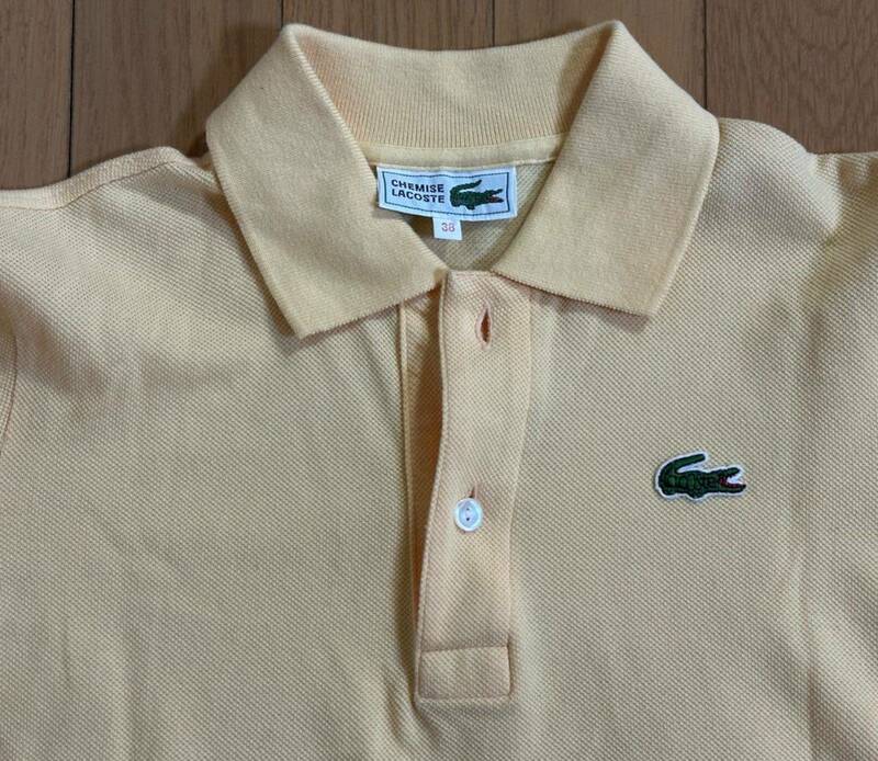 新品未使用品 CHEMISE LACOSTE ラコステ　ポロシャツ　イエロー