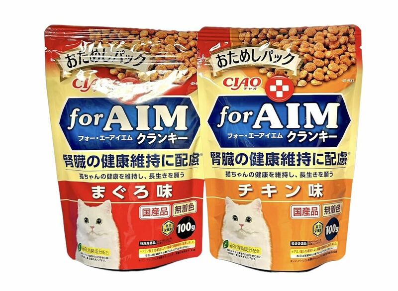 いなば forAIMクランキーおためしパック まぐろ&チキン味 100g×2袋