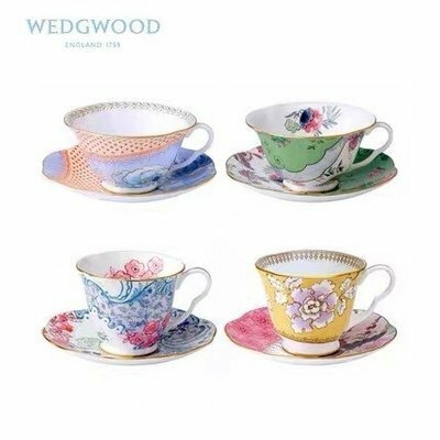 ウェッジウッド wedgwood 　コーヒーカップ ティーカップ＆ソーサー　4客セット　洋食器 インテリア ティーカップ