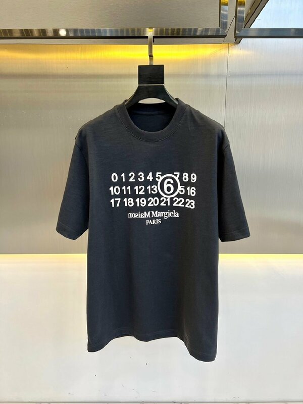 送料無料　Maison Margiela マルタンマルジェラ　メンズ　Tシャツ　丸首　半袖　数字ロゴ　男女兼用　XXS-L　サイズ選択可能　MM6　4029