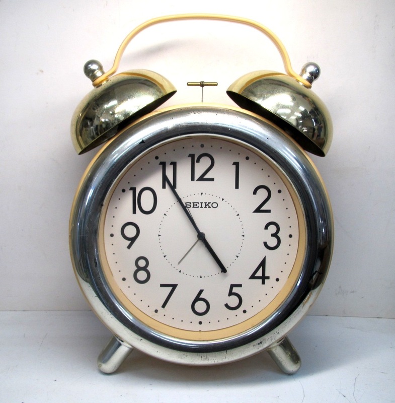 アンティーク SEIKO 大型 高さ36cm 目覚まし時計 レトロ ジャンク