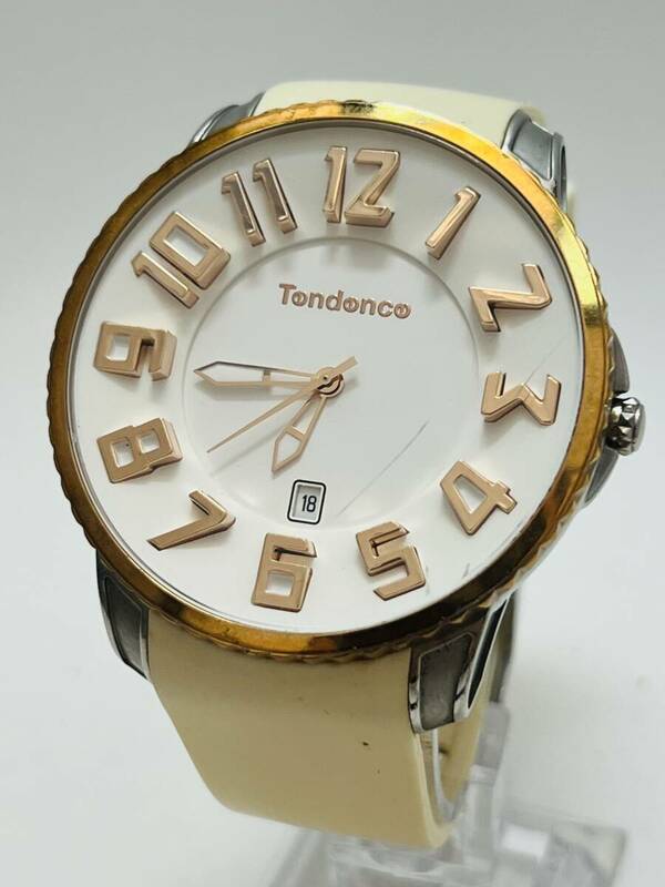動作未確認　Tendence テンデンス NO LIMITS lab design TS151004 メンズ 腕時計 白文字盤 クォーツ デイト