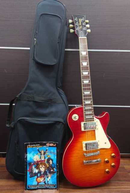 ○A80563:けいおん K-ON! 平沢唯モデル エレキギター　動作未確認　ジャンク品 中古 現状品