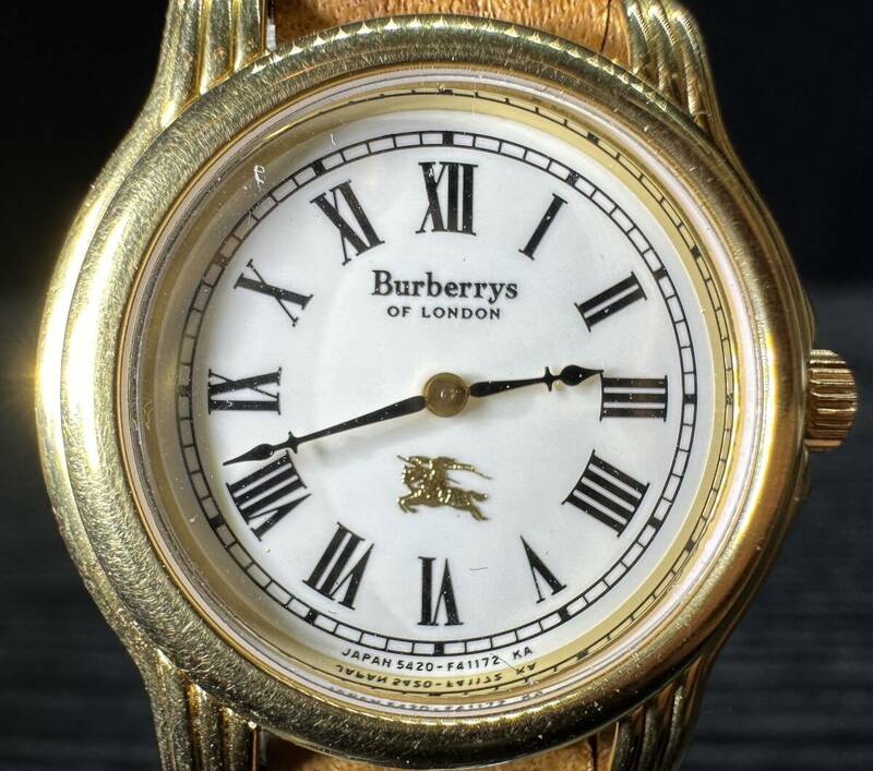 腕時計 Burberrys OF LONDON GN-7W-U 5420-F40772 WATER RESIST CITIZEN バーバリー シチズン 16.78g レディース 9D225WA