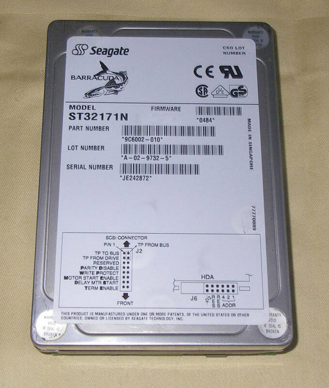 ★HDD SEAGATE ST32171N BARRACUDA 2GB SCSI HDD 50Pin★OK!!★