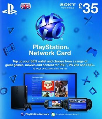 PSN ￡35ポンドUK版 プレイステーションネットワークカード イギリス 欧州版 コード 即決